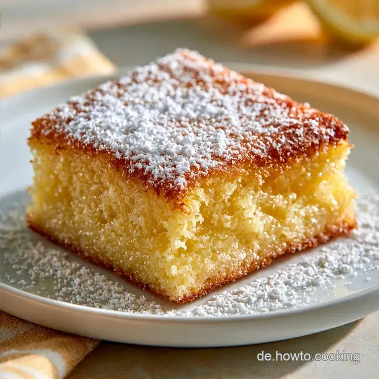 Zitronen Blechkuchen: Schnell Gebacken