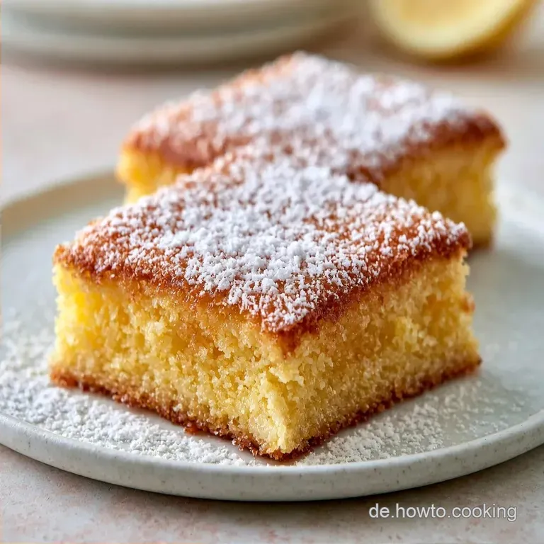 Saftiger Zitronen Joghurt Blechkuchen