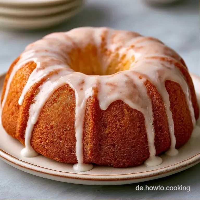 Ein luftiges St&uuml;ck hellgelber Kuchen auf einem wei&szlig;en Porzellanteller neben einer frischen, saftigen Zitronenscheibe.
